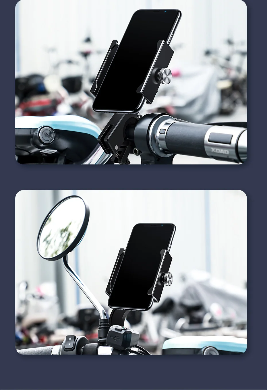 Держатель для телефона Baseus для мотоцикла, велосипеда, iPhone, samsung, подставка для мобильного телефона на руль, крепление для мотоцикла, держатель для велосипеда