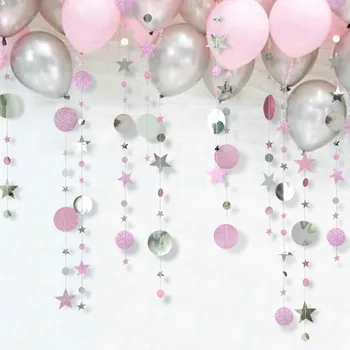 

New 4M Twinkle Star Paper Garland Banner Baby Shower Birthday Party Decoration Kids Wedding Decoration Bachelorette Party Decor