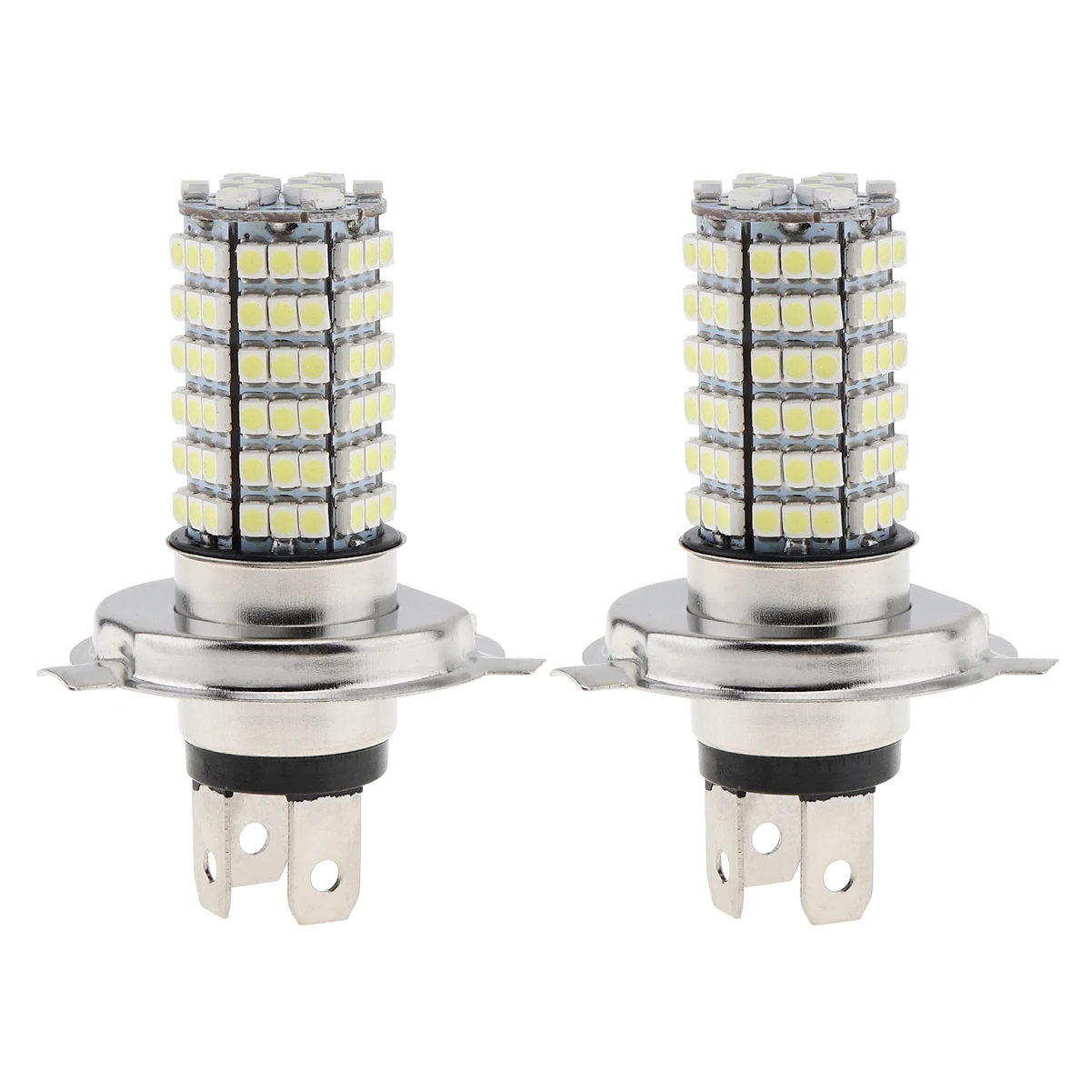 1 пара Белый HB2 3528 H4 9003 120-SMD высокий низкий пучок светодиодный туман светильник головной светильник 360 градусов Автомобильная противотуманная фара светильник для передних и задних фонарей