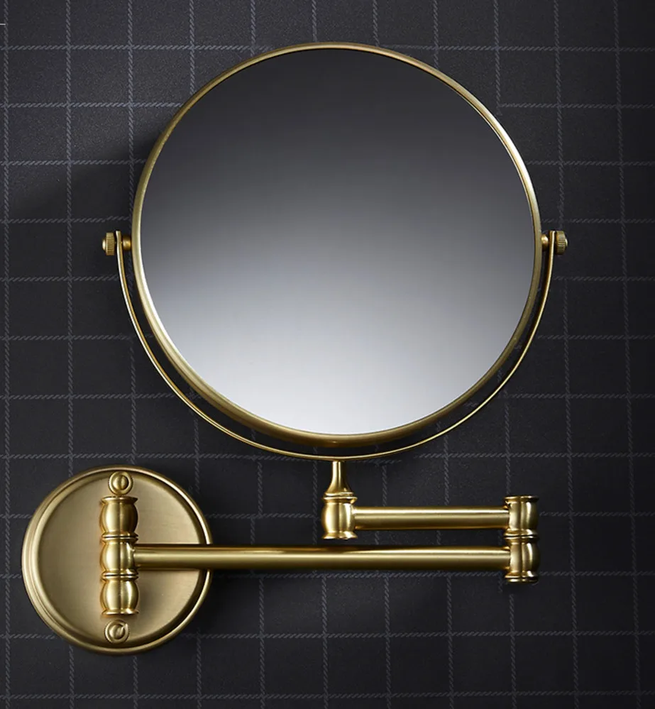 Double Sided Nordic Bathroom Mirror One Side Triple Magnifying