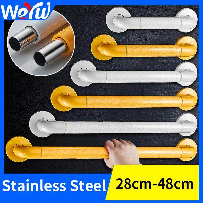 

Bathroom Shower Handrails Support Stainless Steel Toilet Safety Handrails Grab Bars for Elderly Grab Bar Stainless Armrest
