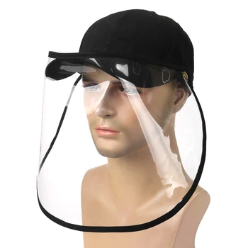 

Outdoor UV Protection Sun Cap Traveling Fishing Hat with Removable Visor Face Cover Guard Against Dust Water Spittle Splash