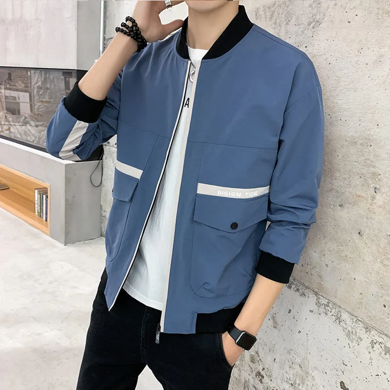 

Men Spring 2020 New Style Popular Coat Spring And Autumn Korean-style Trend Workwear Baseball on Clothes Popular Brand Jacket