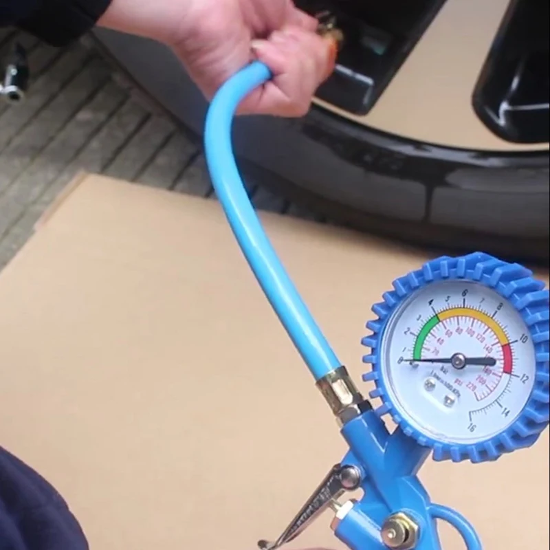 Манометр давления в автомобильных шинах, манометр, измеритель давления, автомобильный пистолет, самофиксирующийся пистолет, триггер, Надувное устройство для авто 220PSl