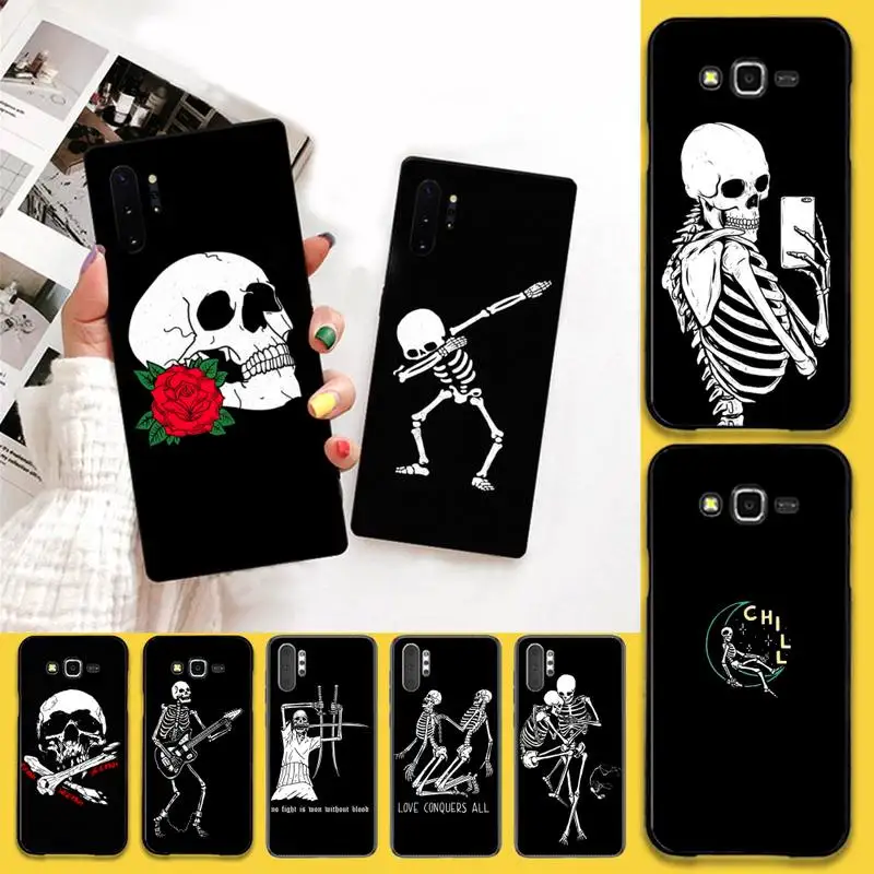 Чехол для телефона Grim Reaper с принтом черепа и ужасов Samsung Note 7 8 9 10 Lite Plus Galaxy J7 J8 J6 2018