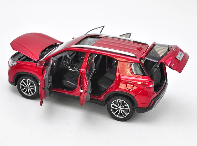 1:18 Модель литья под давлением для Hyundai IX35 2018 красный внедорожник игрушечный