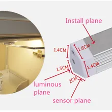 6 Вт ручной переключатель, светодиодный светильник под шкаф, кухонный светильник, шкаф для спальни, шкаф, ночной Светильник s 30 см, светодиодный светильник для бара, домашняя лампа