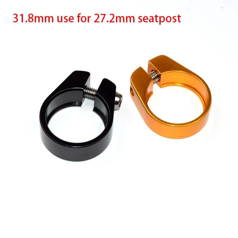 New Gold Aluminum Alloy Road Bicycle Seatpost Clamp Mountain Bike Seat Clamp Mtb Cnc 31.8mm Use