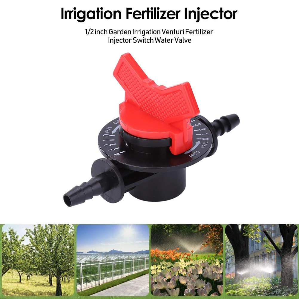 1/2"  Garden Irrigation Device Venturi Fertilizer Injector Switch Water Tube 