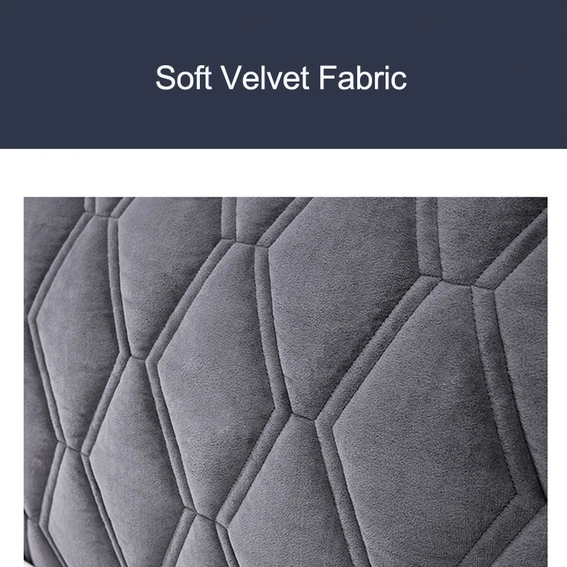 All-inclusive Headboard Cover Velvet Fabric Quilted Head Cover Modern European Bedside Dust Protector Multicolor Washabie