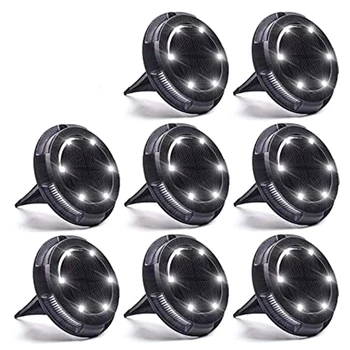 

Solar Ground Lights Outdoor,10 LED Outdoor Ground Lights Solar Powered,Solar Lights Outdoor in Ground Lights,Solar Garden Landsc