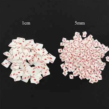 

100g Polymer Hot Clay Sprinkles A Poker Card Slices for Crafts Making DIY Scrapbooking Crystal Mud Filler Decoration 10mm 5mm