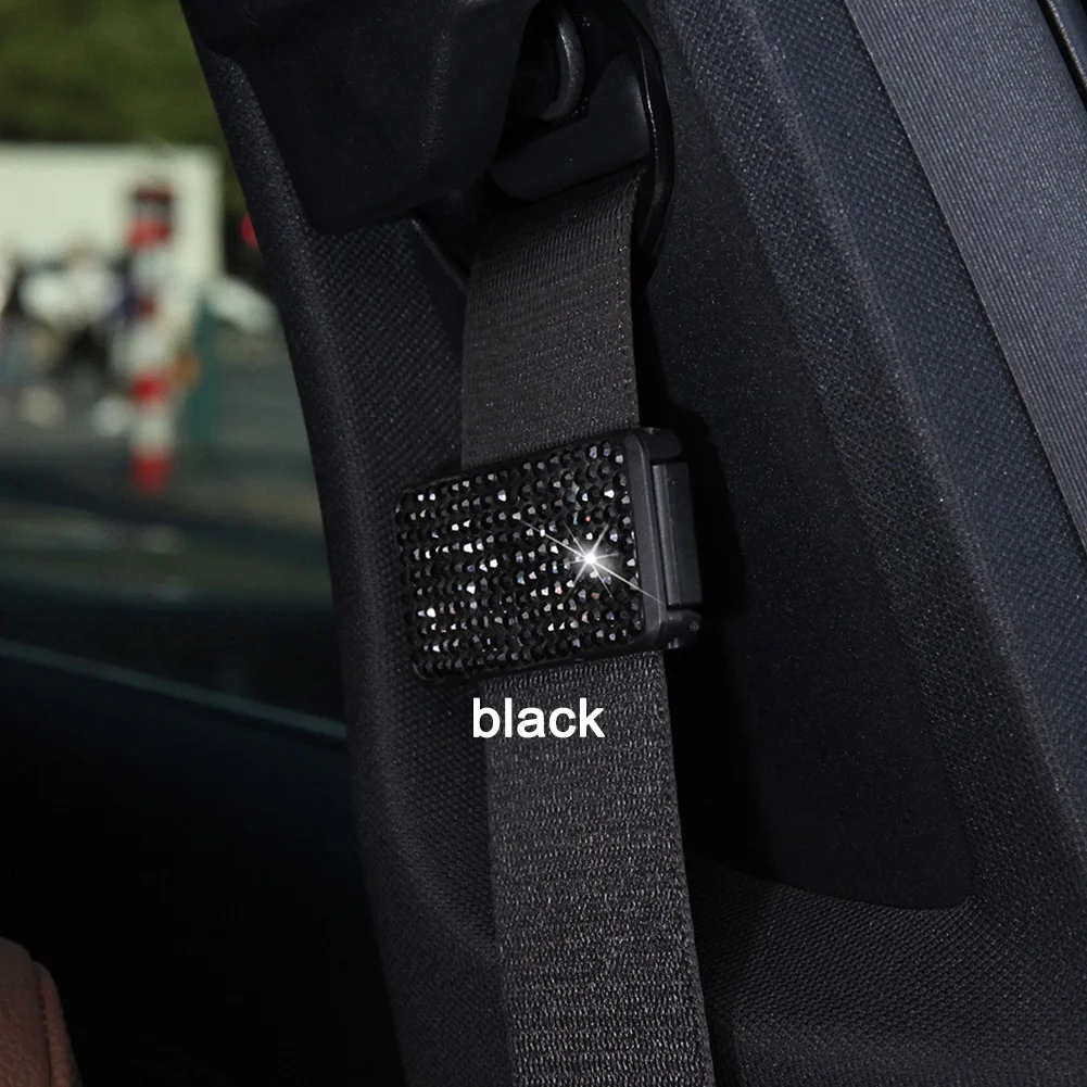 Автомобильные украшения для интерьера стразы фиксаторы автомобильного ремня
