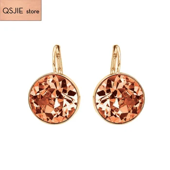 

QSJIE High Quality Swa Simple New Ear Nail Earrings Charming fashion jewelry