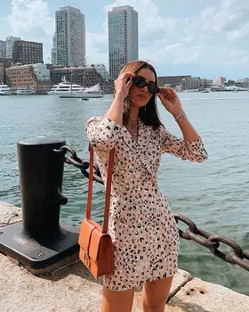 

2020 Europe and the United States amazon hot style fashion ladies' printed coat lapels jackets