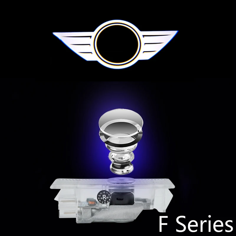 Подсветка дверей автомобиля светодиодный логотип автомобиля Добро пожаловать Свет для BMW MINI Cooper One S R50 R53 R56 R60 F55 F56 R58 R59 аксессуары для стайлинга автомобилей - Испускаемый цвет: F series Color A