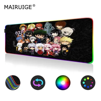 

Anime Mouse Pad Persona Animation Large DIY Custom MousePad RGB Gamer Desk Mats Computer Mat Led Pads Gaming Desk 70x30/80x30cm