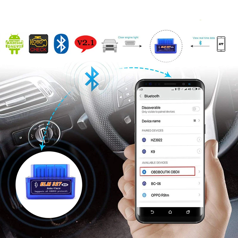 OBD2 сканер V2.1 ELM327 автомобильный диагностический инструмент для Lexus IS250 RX300 GS300 CT200H