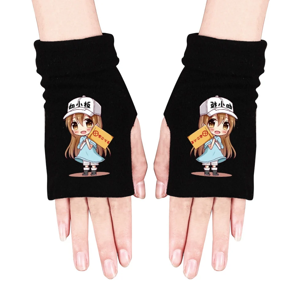 Аниме перчатки Boku No Hero Academy DATE A LIVE Demon Slayer косплей перчатки без пальцев