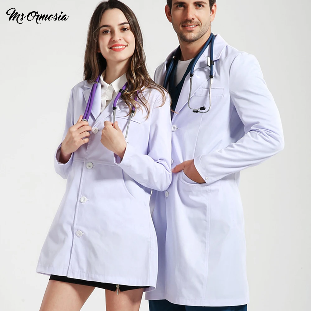 

Высококачественная Новая Модная элегантная одежда для ухода, летняя униформа с коротким рукавом, белое пальто для салона красоты, лабораторной работы, 2020