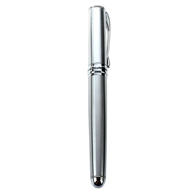 JinHao X750 новая классическая Серебряная перьевая ручка CT и 126 Исполнительный Полный