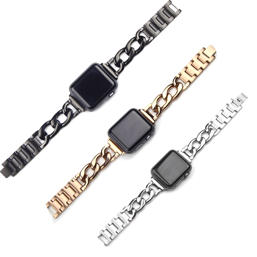 

Link Bracelet Strap for Apple Watch 4 Iwatch Band 42mm 38mm Series 3 2 1 Stainless Steel Wristband Belt Watch Accessories