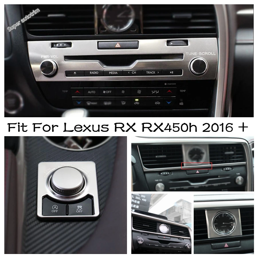 

Центральная кнопка вращения Lapetus/декоративная крышка для вентиляционного отверстия, подходит для Lexus RX RX450h 2016 - 2021