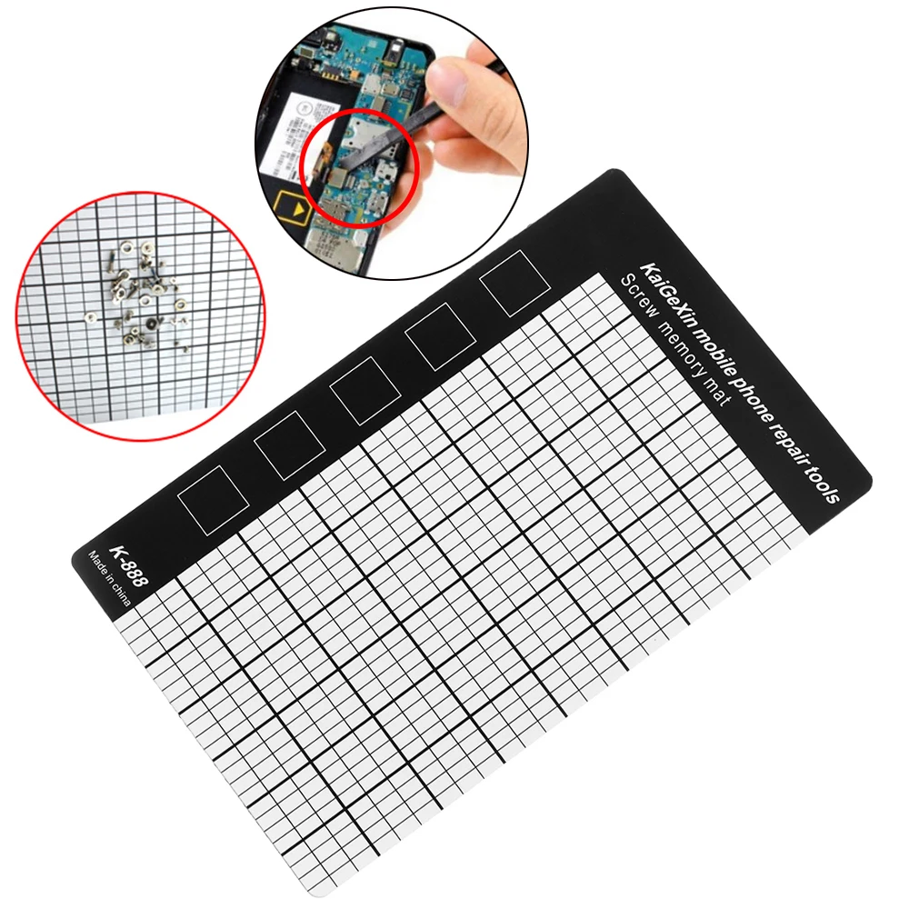 

New Screw Organizer Block Mat Screw Memory Carpet Magnetic Components Anti-lost Palm Pad Disassemble Mobile Phone Repair Tools