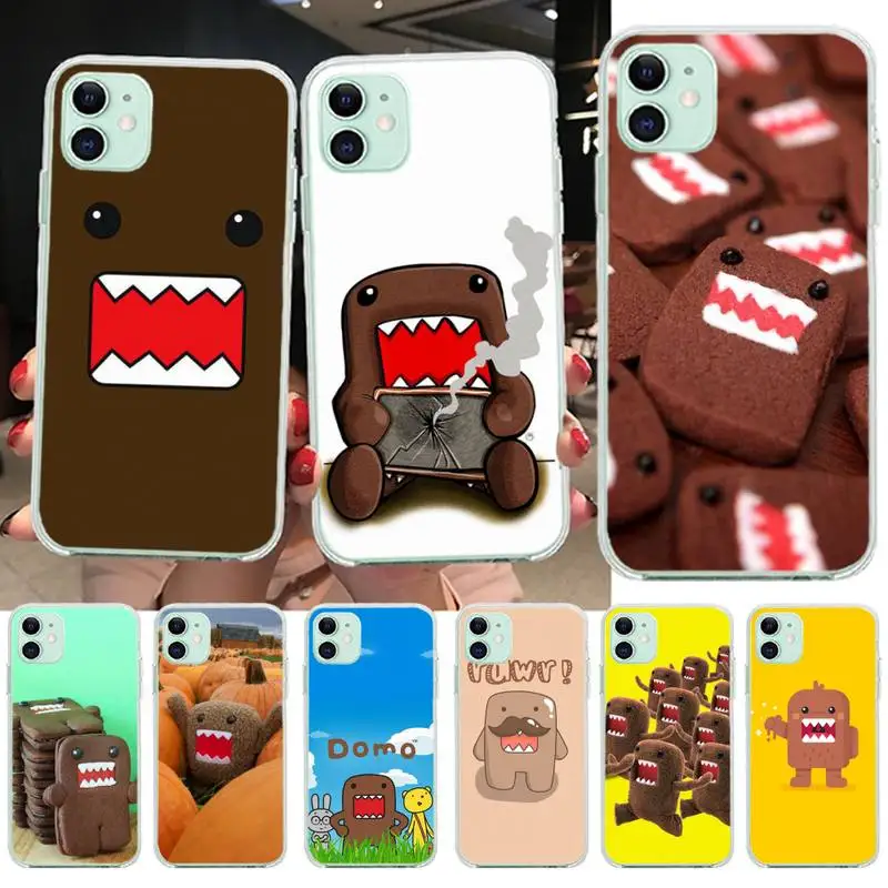 HPCHCJHM простой Domo Kun черный ТПУ мягкий резиновый чехол для телефона iPhone 11 pro XS MAX 8 7 6 6S