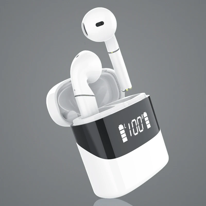 Новый p23 наушники вкладыши TWS Bluetooth стручки стерео спортивные звук светодиодный