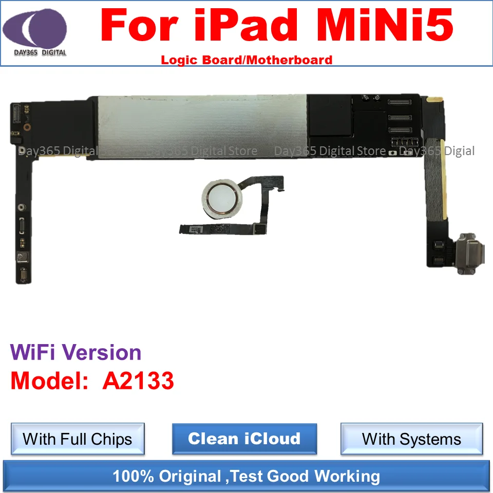 iCloud free Unlocked Motherboard for iPad mini 5 Logic Board for 