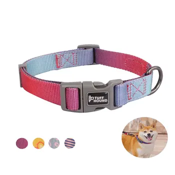 

Nylon Dog Collar Adjustable Soft Comfortable Quality Durable Pet Collar with Sturdy D-Ring for Medium Large Dogs Safety