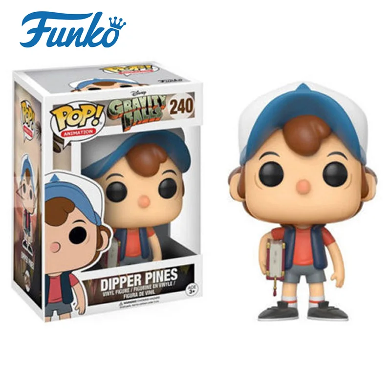 Funko Pop Gravity Фолс Диппер Пайнс ПВХ фигурка Коллекционная модель игрушки для детей подарок на день рождения