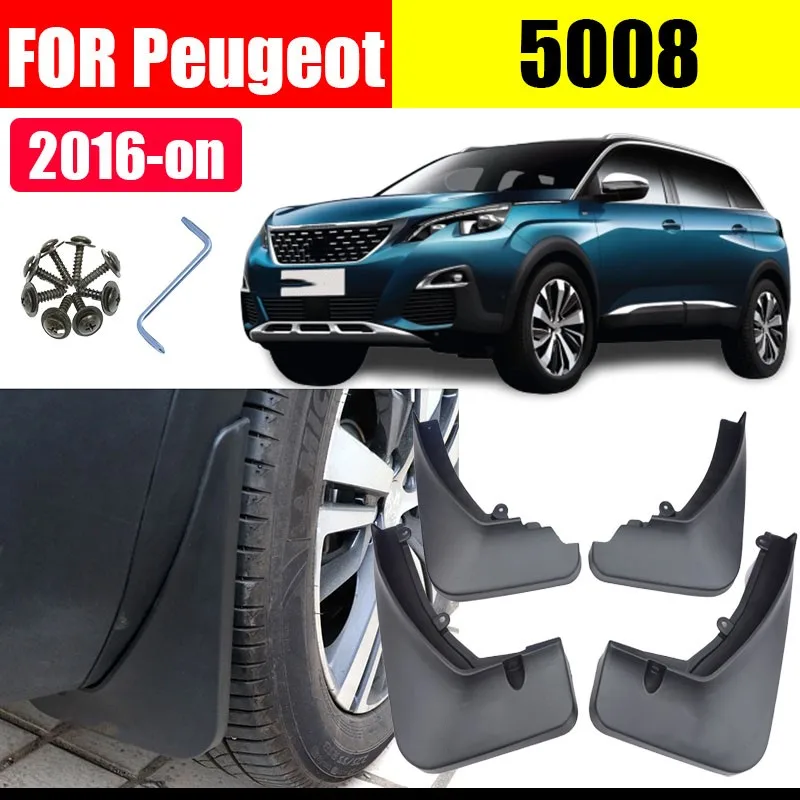 

Mud flaps For 5008 Mudguards Fender 5008 Mudflap Splash Guard Fenders car accessories auto styline Front Rear 4 pcs