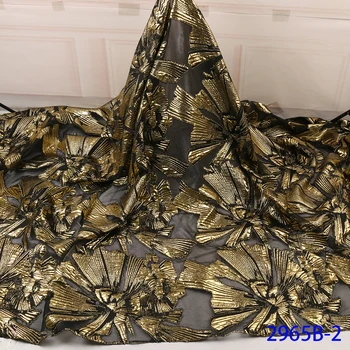 

Fashion African Jacquard Lace High Quality Brocade Lace Fabric Wedding 5yards French Ngerian Lace Fabric 2965b