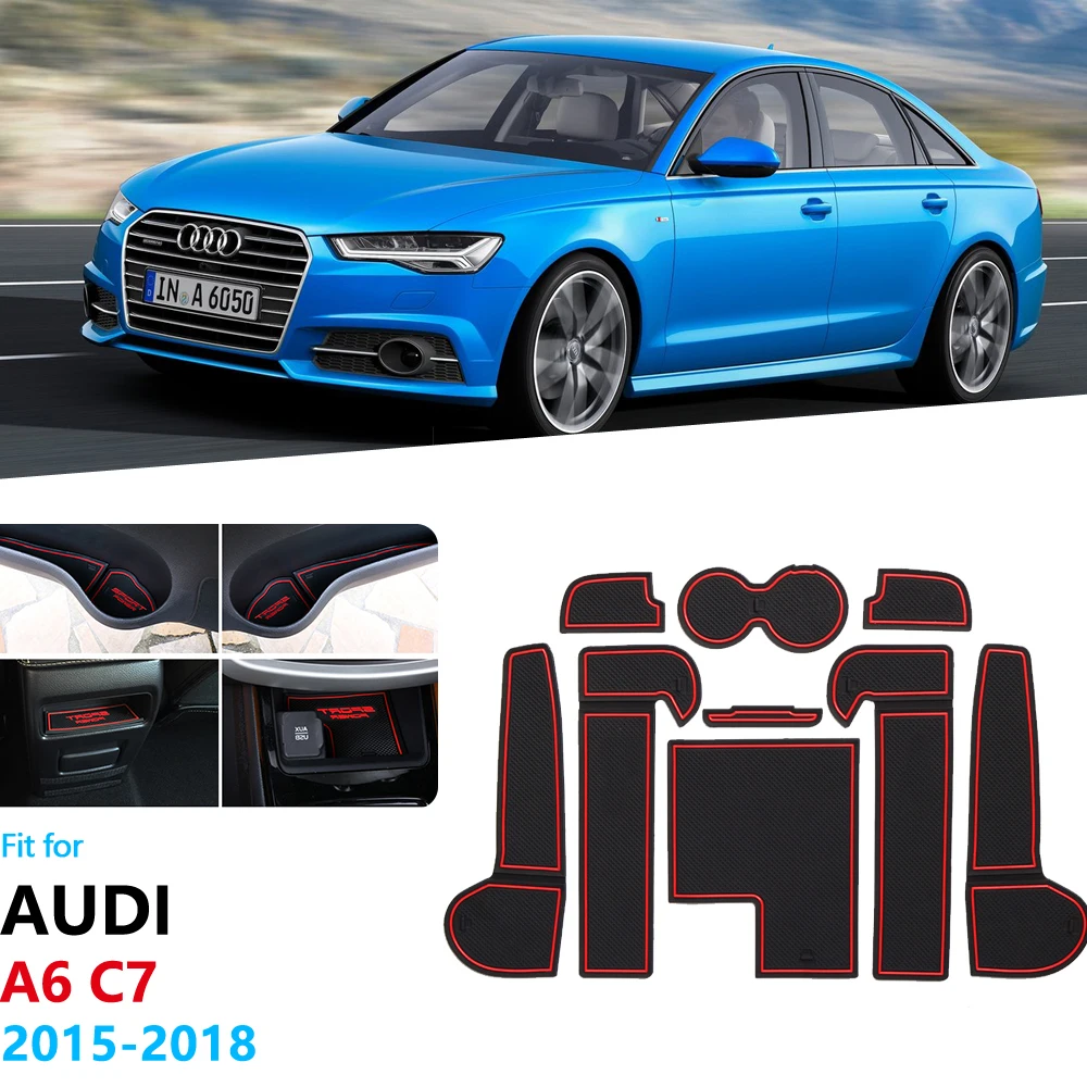 Противоскользящий резиновый подстаканник для Audi A6 C7 A6 4G RS6 S6 S line RS 6 Coaster автомобильные аксессуары наклейки