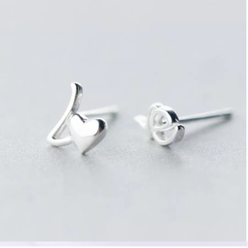 

925 Sterling Silver LOVE Letter Stud Earrings For Women Elegant Lady Prevent Allergy Brincos pendientes mujer moda 2018 A102