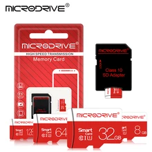 Красная карта micro sd класса 10, 8 ГБ, 16 ГБ, 32 ГБ, 64 ГБ, 128 ГБ, карта памяти, Microsd, SD, usb, вспышка для смартфона
