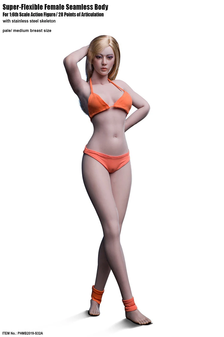 TBLeague 1/12 Weiblicher blasser Körper T01A Nahtlose superflexible Figur Modell 