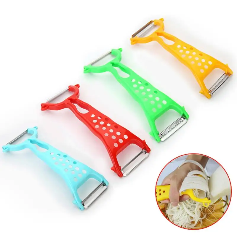 1PC New Multi Function Vegetable Fruit Peeler Double Head Julienne