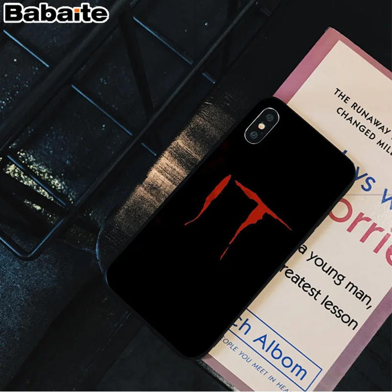 A2 Babaite Stephen King s It pennywise мягкий резиновый черный чехол для телефона iPhone 5 5Sx 6 7 7plus 8 8Plus X XS MAX XR - Цвет: A2