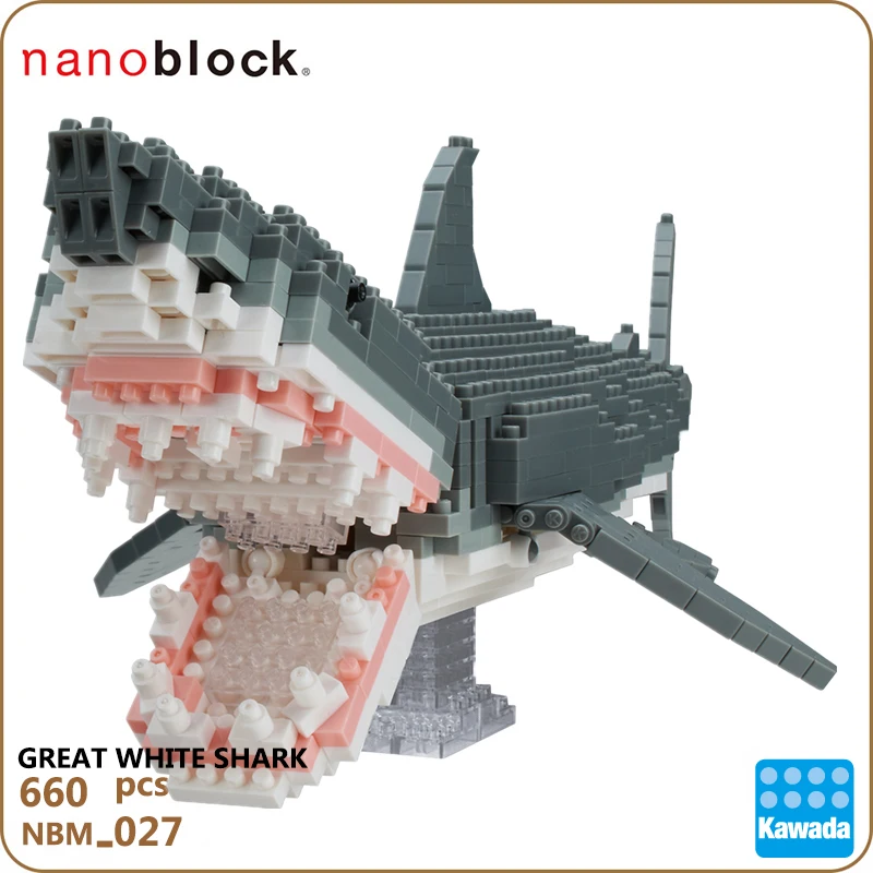 Nanoblock Great White Shark 130 pieces Building Kit 44794 