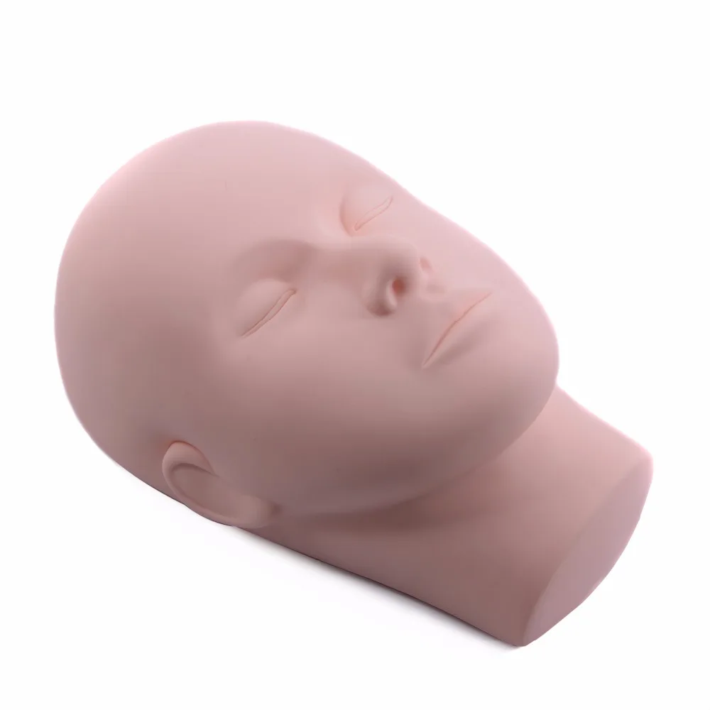 

Pro Training Mannequin Flat Head Practice Make Up Eyelash Eye Lashes Extensions