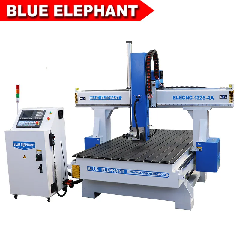 

Blue Elephant Hot Sale woodworking machine 4 axis 1325 cnc router for solid wood processing furniture