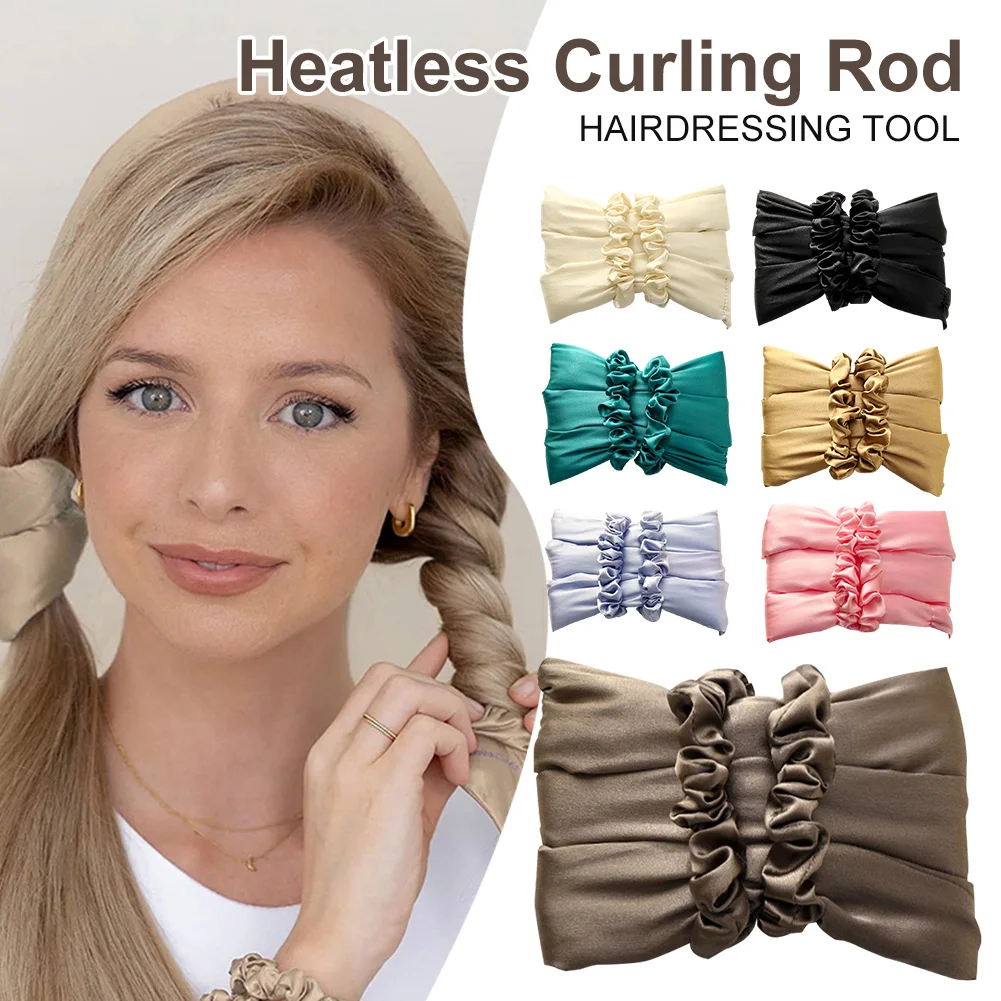 Flexible Hair Curling Rod Lazy Sleep Heatless Curling Rod Headband Wave