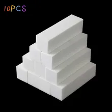 Bloc de lime à ongles blanche, polisseuse à ongles, ponçage, tampon à ongles, blocs de polissage, outils de manucure, accessoires d'art des ongles, 10 pièces