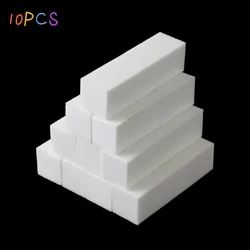 Bloc de lime à ongles blanche, polisseuse à ongles, ponçage, tampon à ongles, blocs de polissage, outils de manucure, accessoires d'art des ongles, 10 pièces 