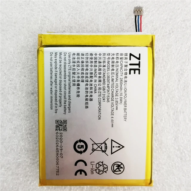 Original 2800mAh LI3820T43P3h715345 Battery For ZTE Grand S Flex / For ZTE MF910 MF910S MF910L MF920 MF920S MF920W+ Battery 4