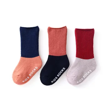 

3 Pairs/Set Baby Socks Winter Cuffed Thick Terry Socks Toddler Socks Dispensing Non-slip Warm Newborn Socks Floor Socks