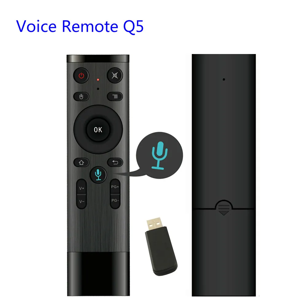 Fly Air Mouse Q5 голосовой пульт дистанционного управления для игр с гироскопом 2 4 ГГц